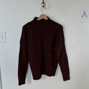 American Eagle Outfitters Dark Brown Turtleneck Sweater